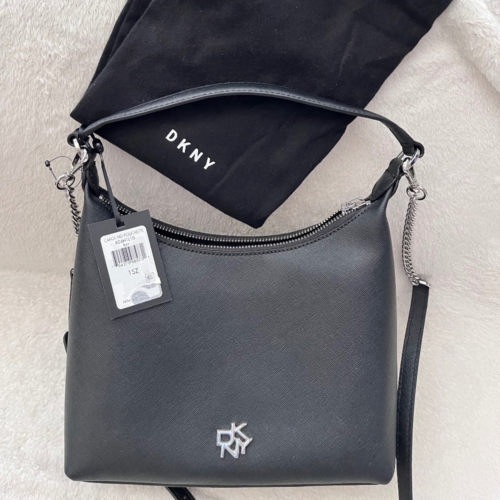 DKNY Black Satchel w/Convertible Strap